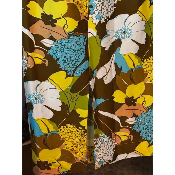 Vintage Mod Full Length Maxi Dress Sleeveless Handmade Back Slit Back Zip Fitted - Picture 5 of 12